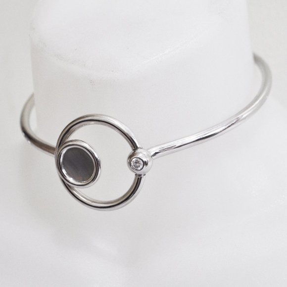 New EDDIE BORGO Celestial Orbit Moon Silver CHOKER - Picture 7 of 8